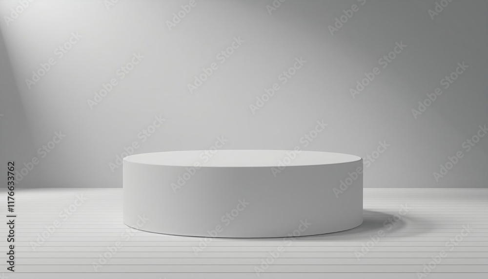 Minimalist White Cylinder Product Display - Minimalism Minimalist White Cylinder Product Display - Minimalism