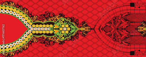 Modern interpretations of traditional embroidery patterns, suited for digital printing and artisanal projects.