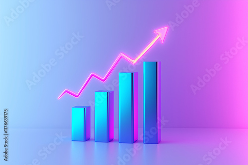 Simple minimalistic 3D rendering of a cartoon-style arrow pointing up Free Download Simple minimalistic 3D rendering of a cartoon-style arrow pointing up - GFXLoad