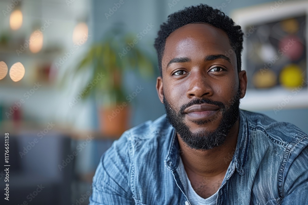 A smiling man with a beard poses casually in a cozy indoor setting, showcasing a relaxed and approachable demeanor. A smiling man with a beard poses casually in a cozy indoor setting, showcasing a relaxed and approachable demeanor.