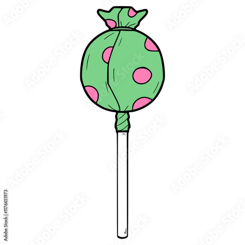 lollipop illustration hand drawn isolated vector