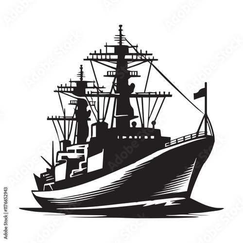 Cruise to Paradise Vector Illustration of a Luxury Ship
