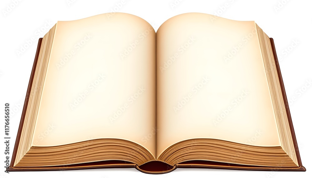 An Open Book Displaying Its Blank Pages Awaiting Stories to Be Written or Drawn Within An Open Book Displaying Its Blank Pages Awaiting Stories to Be Written or Drawn Within