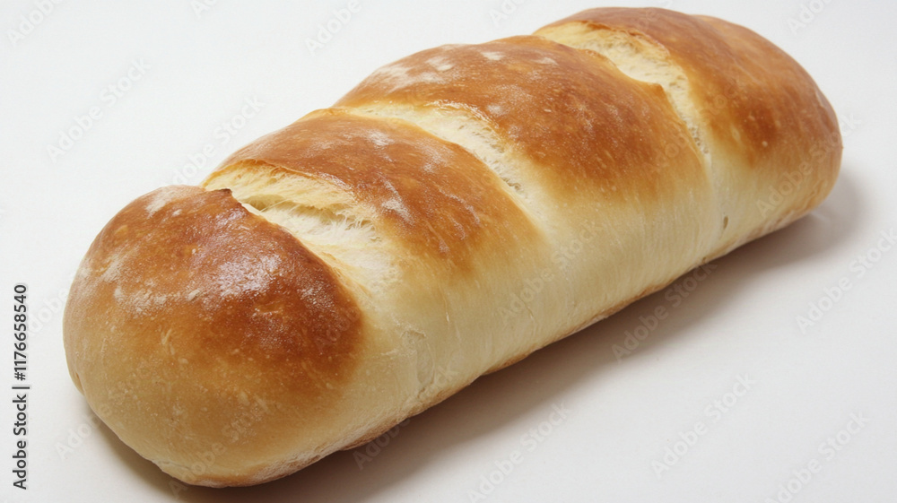 Ciabatta, white background Ciabatta, white background