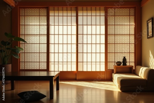 Translucent Beauty - Capturing the Intricate Patterns of Shoji Screens. photo