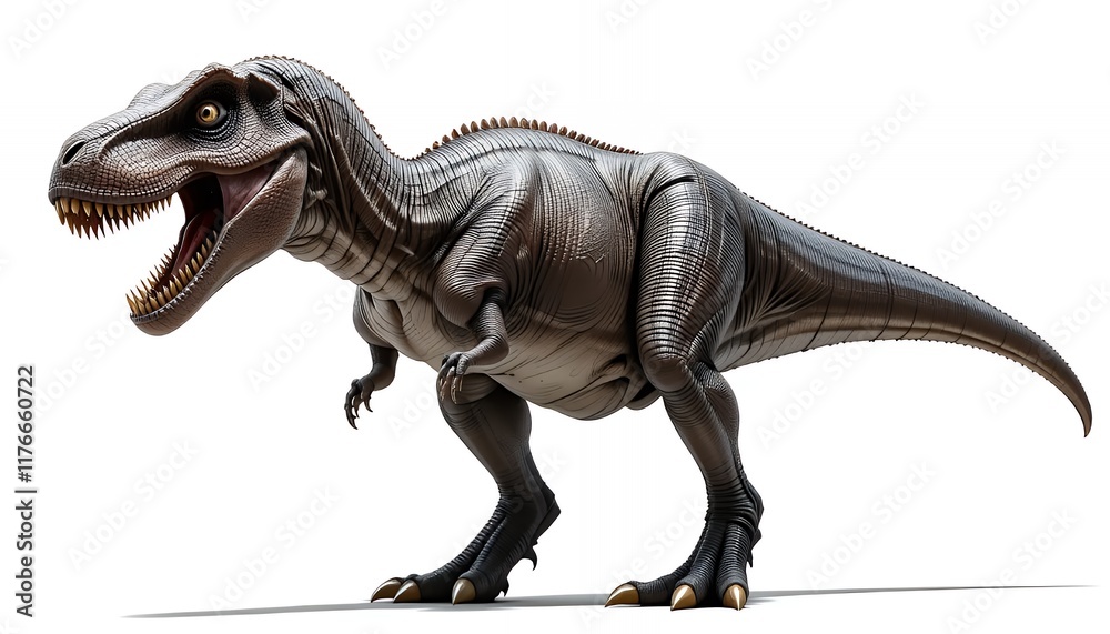 Powerful Tyrannosaurus Rex: 3D Render of a Prehistoric Reptile Powerful Tyrannosaurus Rex: 3D Render of a Prehistoric Reptile