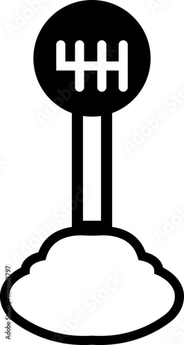 transmission shifter icon. Car drive mode in gearbox symbols buttons, cup holders and armrest, gear shift switch hand operated vector isolated on transparent background, used for mobile apps, web.