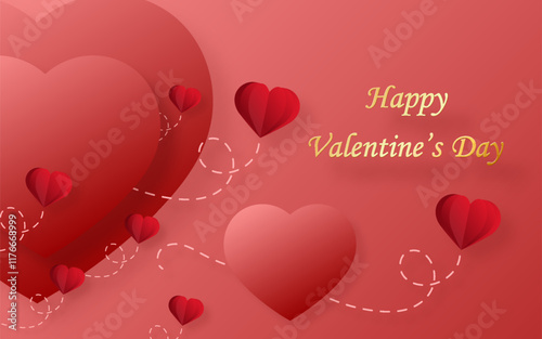 Happy valentine day invitation card
