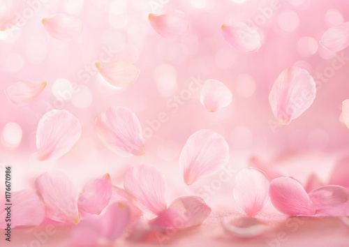 ピンクの花びらの背景