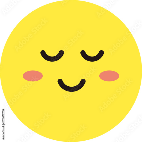 顔 表情 アイコン 黄色 シンプル 丸 単体