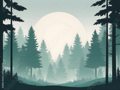aesthetic forest background