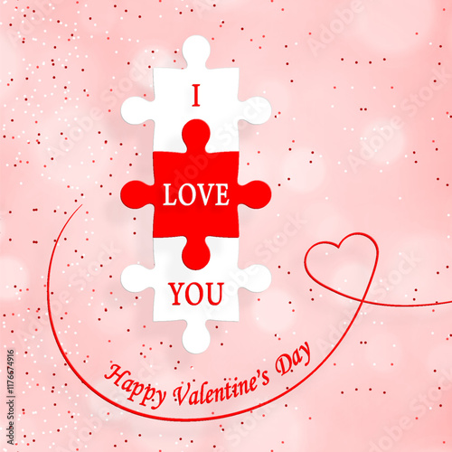 Happy valentine day invitation card