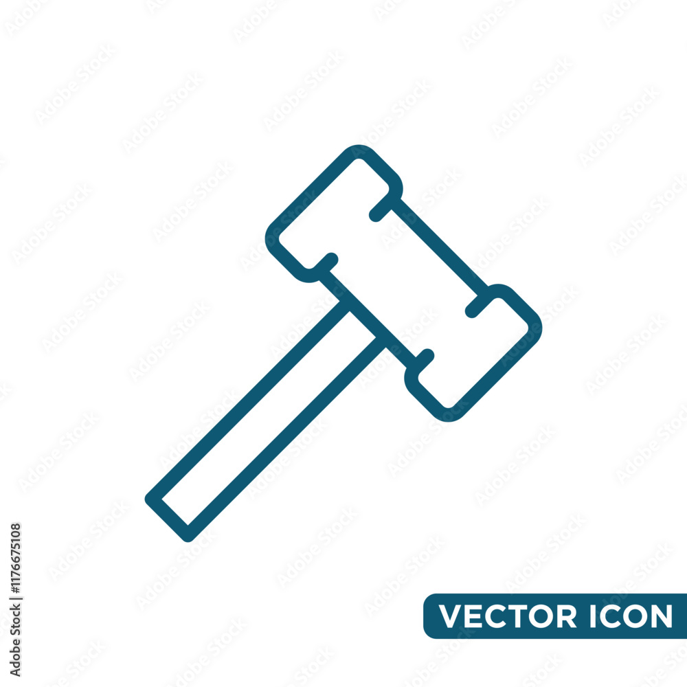 Simple Hammer Icon Design Template Simple Hammer Icon Design Template