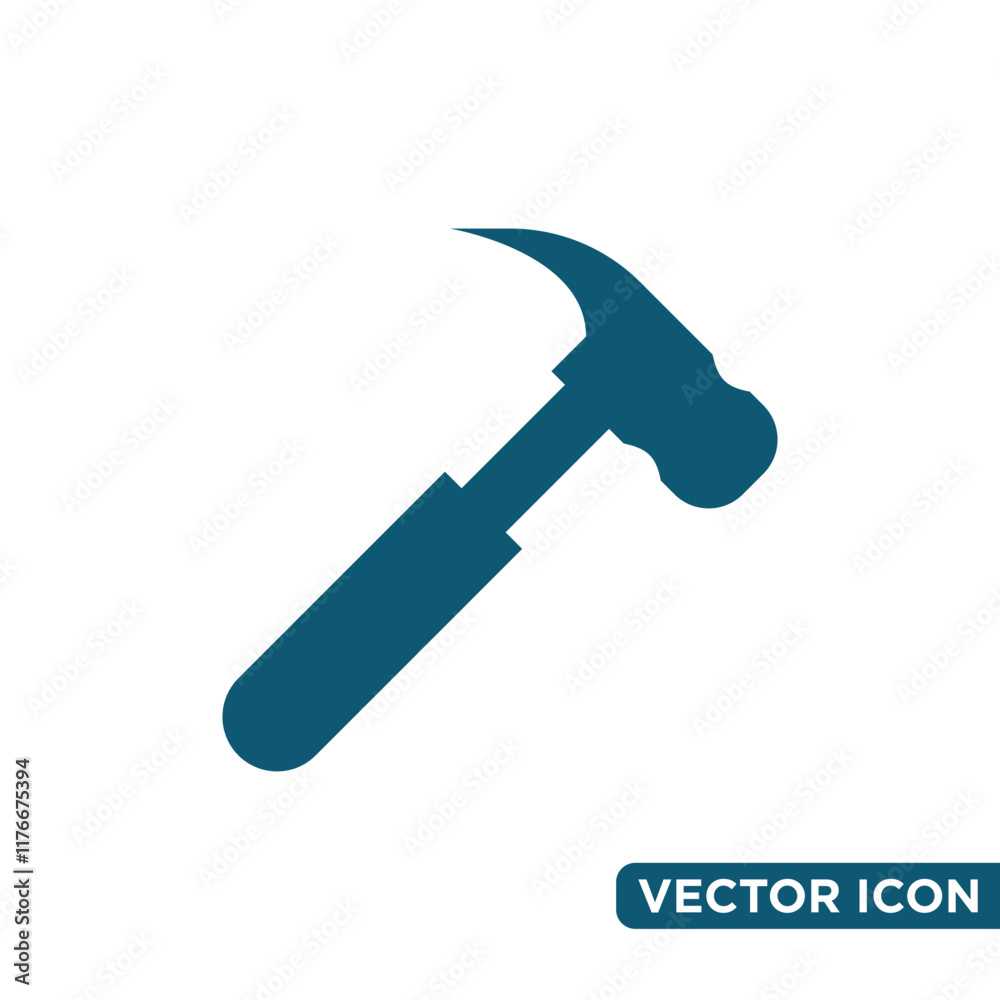 Simple Hammer Icon Design Template Simple Hammer Icon Design Template