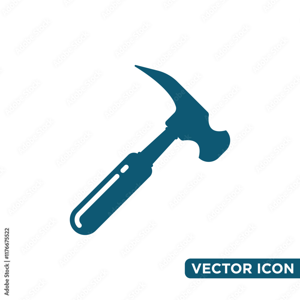 Simple Hammer Icon Design Template Simple Hammer Icon Design Template