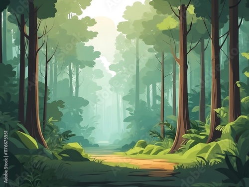 aesthetic forest background