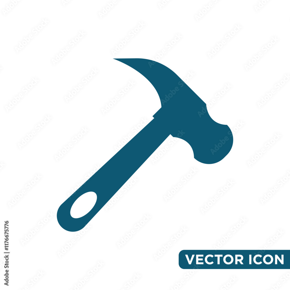 Simple Hammer Icon Design Template Simple Hammer Icon Design Template