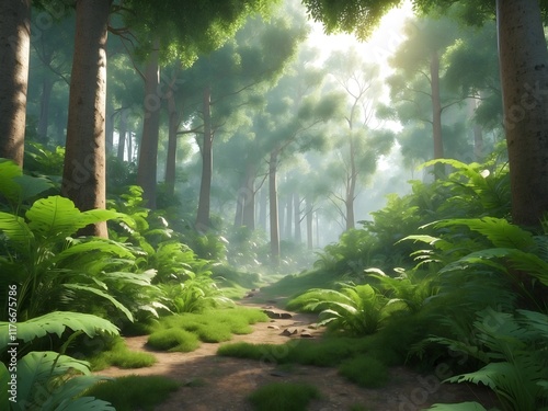 aesthetic forest background