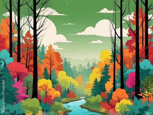 elegant forest background