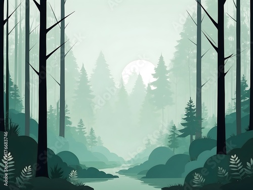 elegant forest background