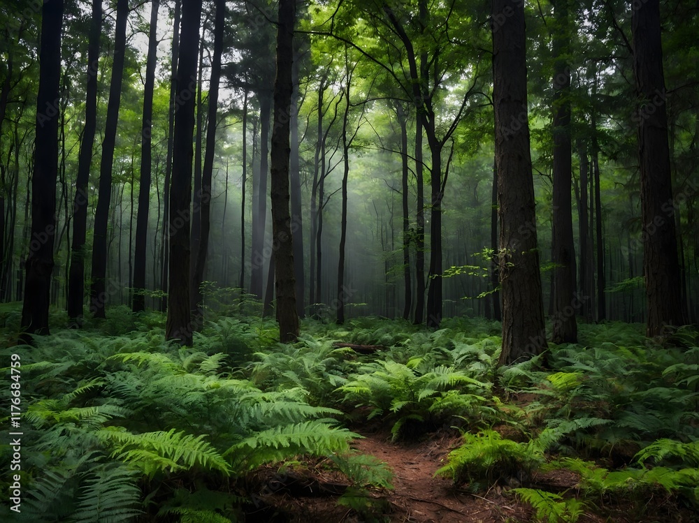 Obraz premium elegant forest background