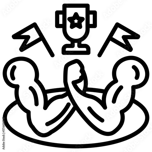  SWOT Analysis Line Icon Vector