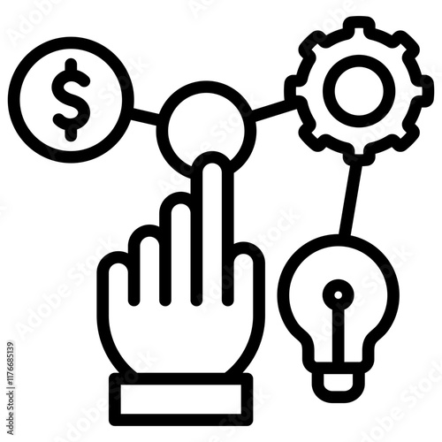  SWOT Analysis Line Icon Vector