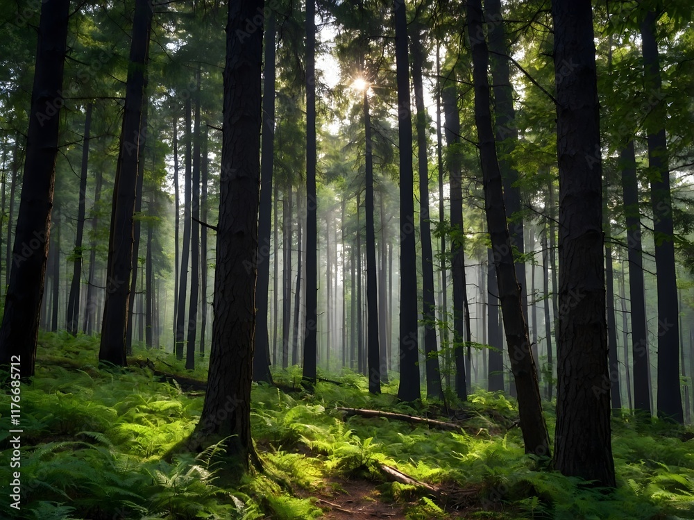 Fototapeta premium elegant forest background