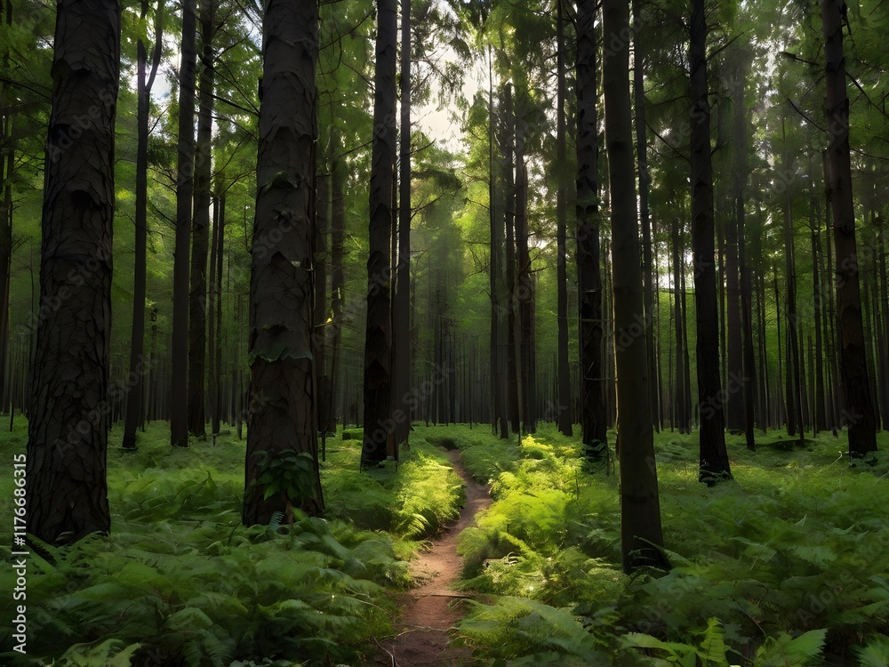 Obraz premium elegant forest background