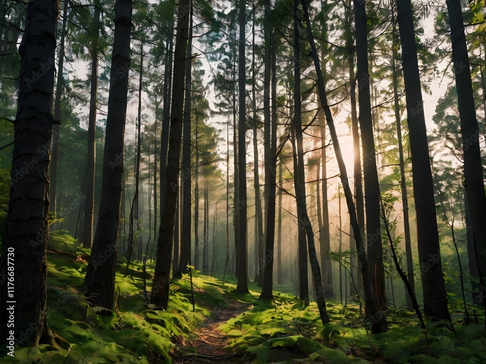 Fototapeta premium elegant forest background