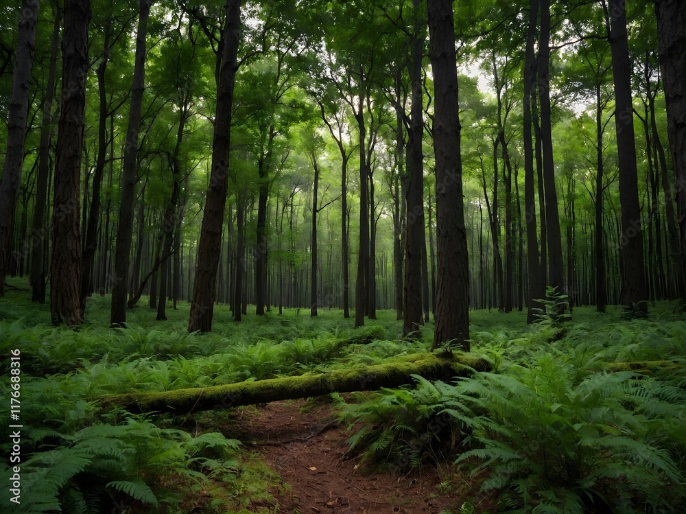 Obraz premium elegant forest background