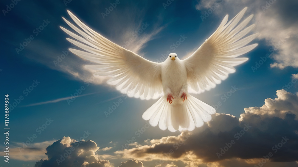 white dove flying in the sky white dove flying in the sky