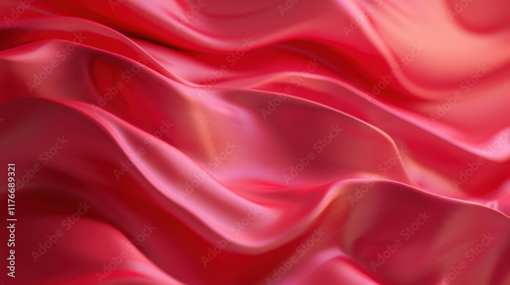 Obraz premium Plain Light Dark Bright Warm Wave Dull Glowy Red Pink Background, red gradient background, Generative AI