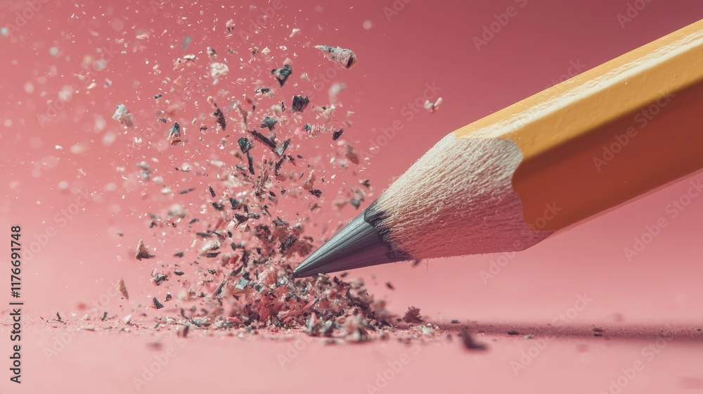 Eraser action removing mistake on paper close-up view artistic content studio environment focused concept Eraser action removing mistake on paper close-up view artistic content studio environment focused concept
