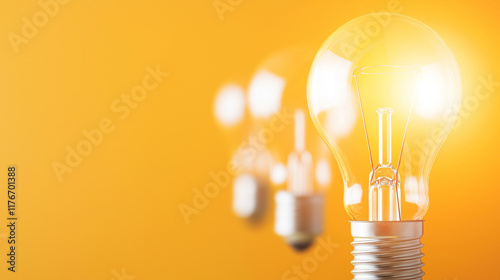 Bright Idea:  A light bulb ...