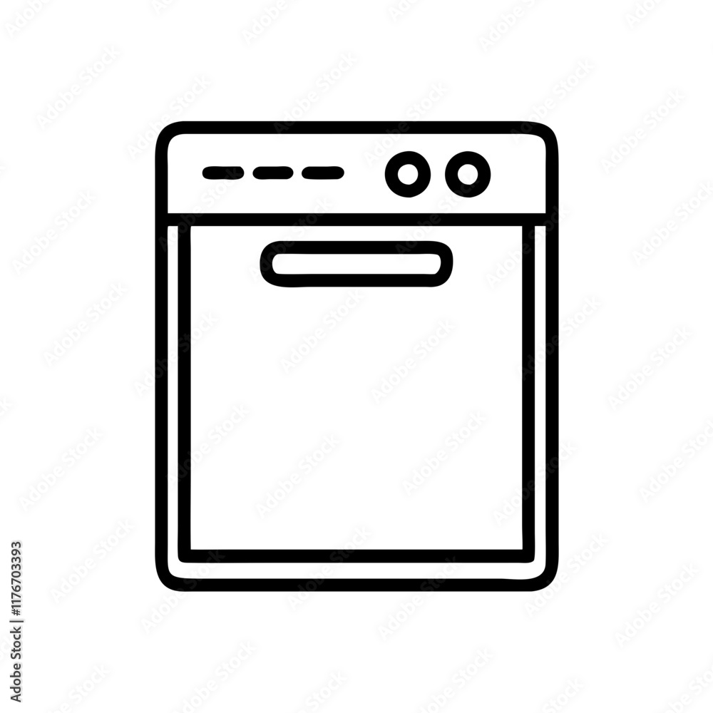 dishwasher icon design dishwasher icon design