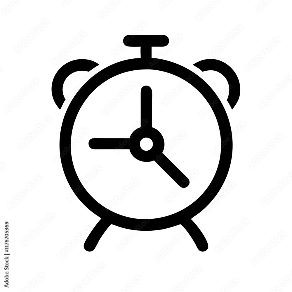 electric alarm clock icon design