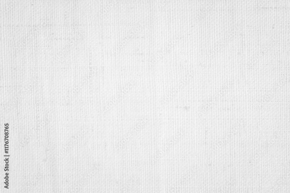 White color fabric canvas woven texture background in pattern light blank. Natural gauze linen, carpet wool and cotton cloth textile textured as clean empty for decoration text. Grey sack material. White color fabric canvas woven texture background in pattern light blank. Natural gauze linen, carpet wool and cotton cloth textile textured as clean empty for decoration text. Grey sack material.