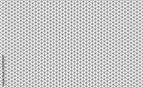 Isometric grid seamless pattern template with a mockup design, ideal for creating geometric designs. Vector illustration.