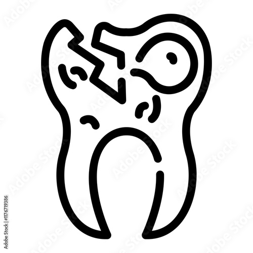 cavity Line Icon