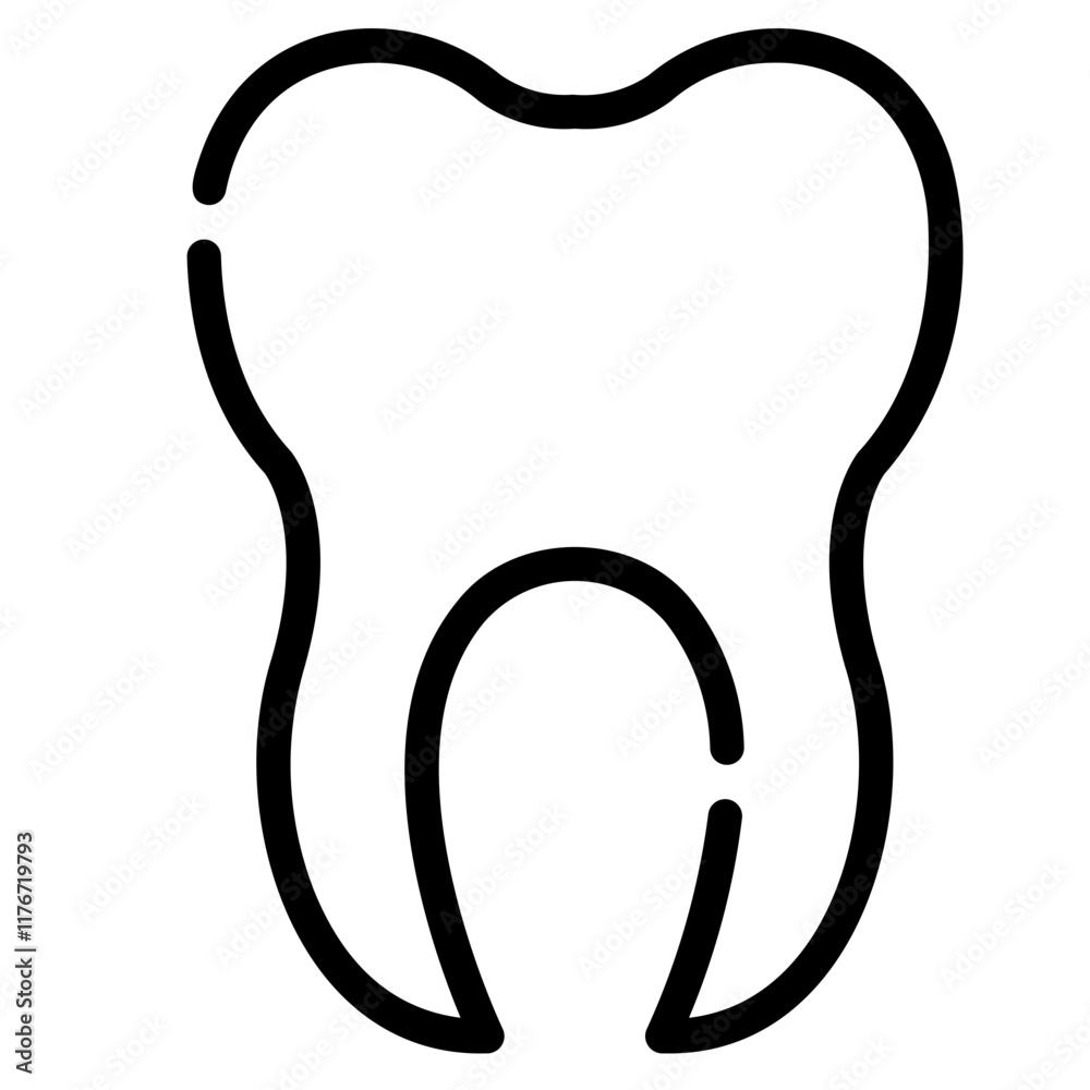 tooth Line Icon