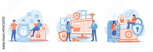 People protect and maintain the confidentiality of data on electronic devices.