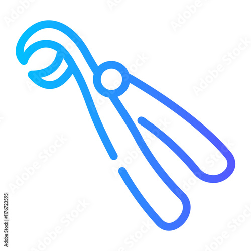 incisor Line Gradient Icon