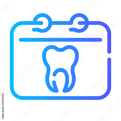 braces Line Gradient Icon