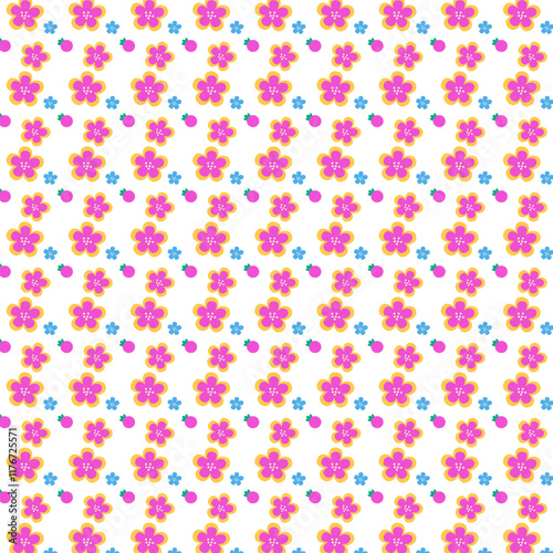 Flower pattern design with background