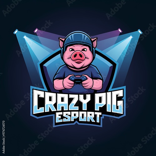 Crazy Pig Esports logo features a stylish pig mascot in sunglasses, holding a controller, representing gaming passion and competitive spirit.






 photo