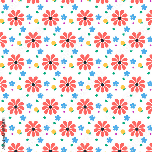 Flower pattern design with background