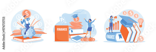 People manage personal finances for education and future.