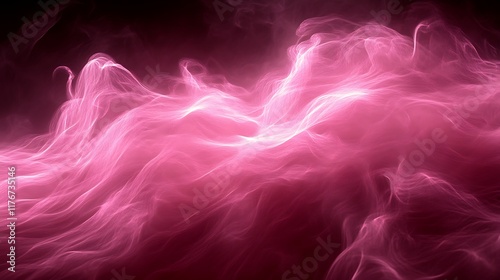 Wallpaper Mural Abstract Pink Waves of Light Energy Flowing Torontodigital.ca