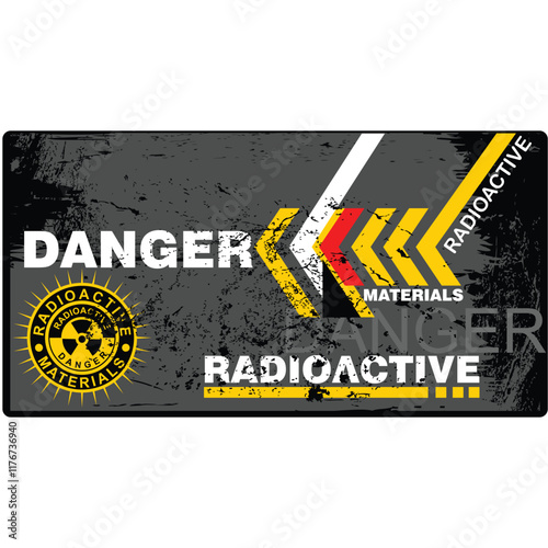 Danger, Radioactive, wallpaper background vector